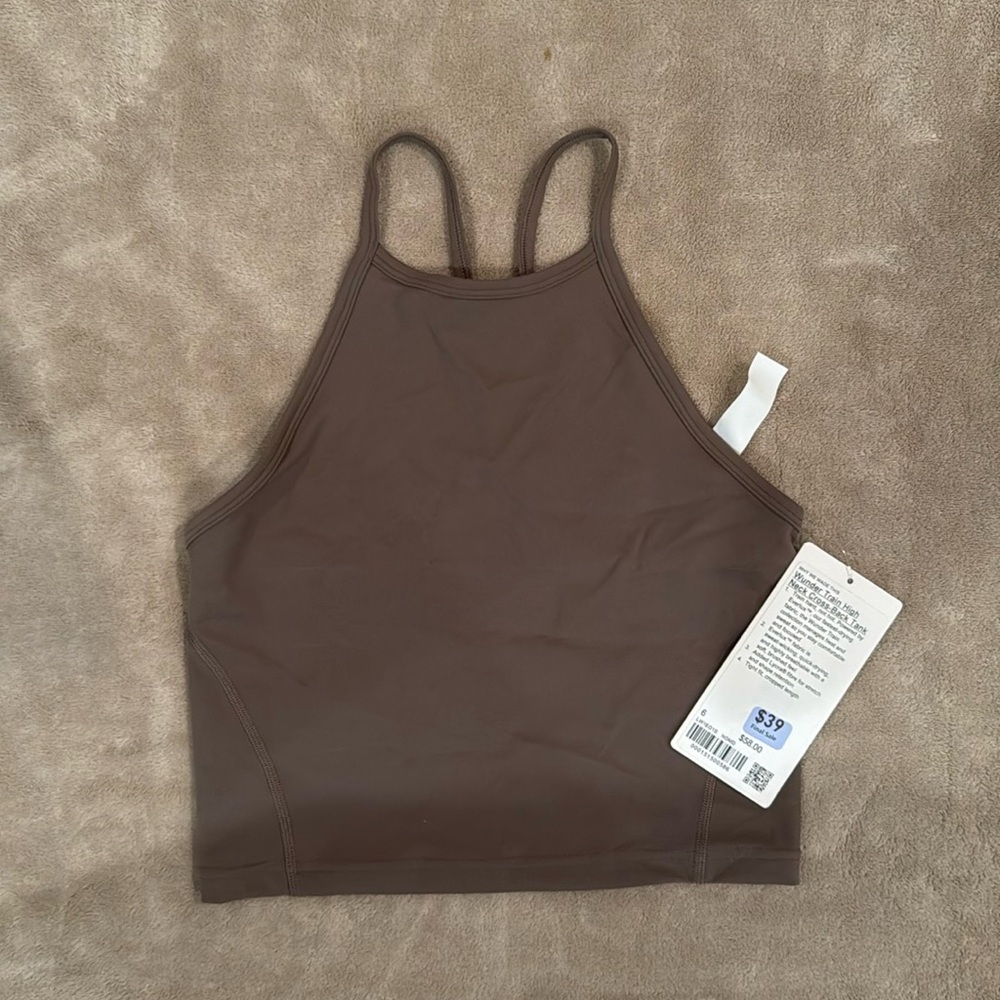 Lulule wunder train cross back tank nomad size 6 NWT!
